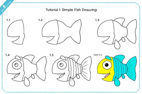 Easy Fish Drawing For Kids Step By Step - Michelle Writesya