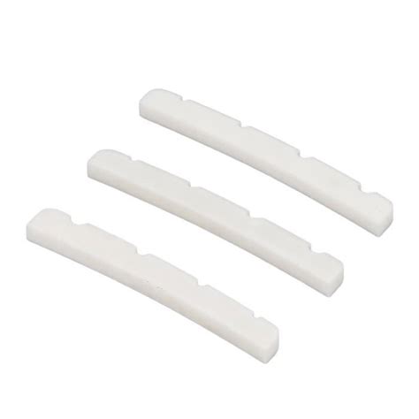 Dioche 3Pcs Bass Nut Os Charpentier Fender 4 Cordes Haute Densité