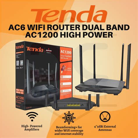 Jual Tenda AC6 WiFi Router Dual Band AC1200 High Power Kota Bekasi