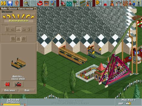 Rollercoaster Tycoon Corkscrew Follies Thunderstorm Park