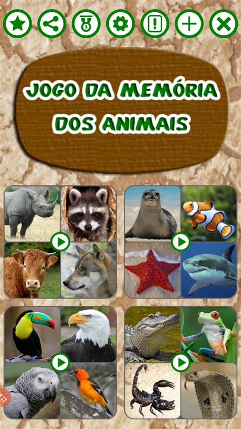 Jogo Da Memória Animais Online - Jogo Da Memória Dos Animais - Aplicativo na Amazon Appstore