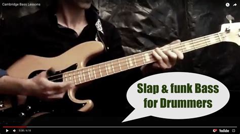 Slap Funk Bass Lines For Drummers No Drums Mark King Part