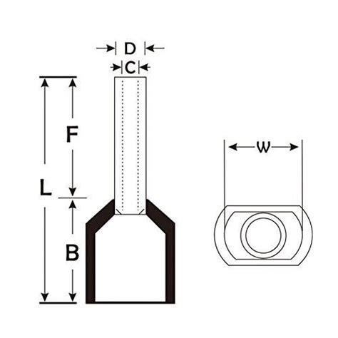 Heschen Embouts à sertir TE6014 AWG10 2 2 6mm² Embouts pour