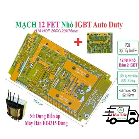 Pcb 12 Fet Isolator Minced IGBT Using Transformer E4315 Welding Machine