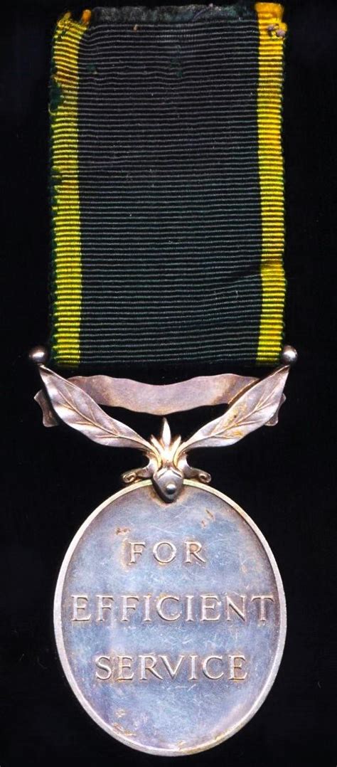 Aberdeen Medals Efficiency Medal Gvi Issue With India Bar Cpl J