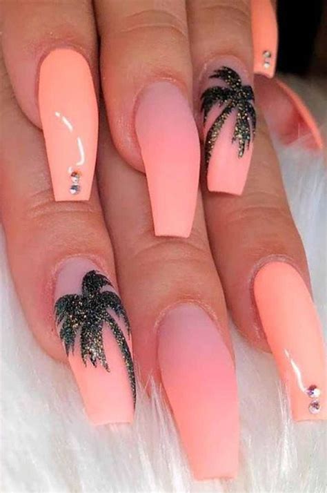 Amazing Beach Nail Designs With French Palm Trees Only For You Dont