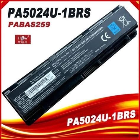 PA5024U 1BRS PABAS260 PABAS259 Batterie D Ordinateur Portable Pour