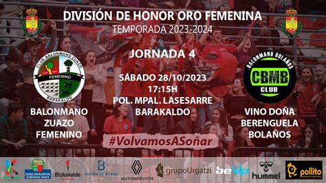 Dhorofem Temporada Jornada Balonmano Zuazo Femenino