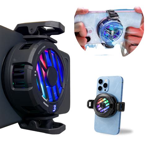 Water Cooler Para Celular - Resfriador Cooler Magnético RGB para Celular Gamer com Display Digital ...