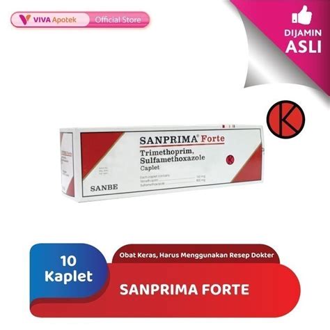 Jual Sanprima Forte Antibiotik Infeksi Bakteri 10 Kaplet Shopee