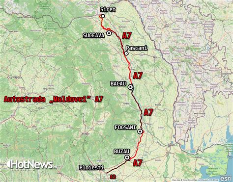 HARTĂ INTERACTIVĂ Traseul final pentru A7 Pașcani Suceava Siret