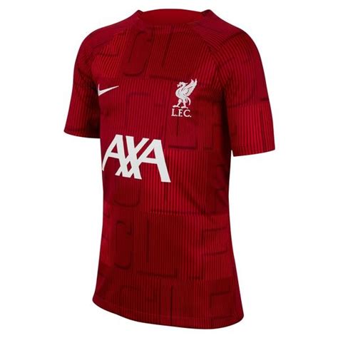 Liverpool Trænings T Shirt Dri FIT Pre Match Rød Hvid Børn