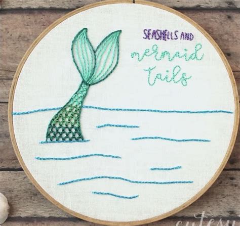 Pin On Embroidery Cross Stitch Et Al Mermaid Embroidery Embroidery