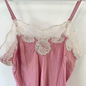 A Size Uk S Pink Lace Cami Top Etsy