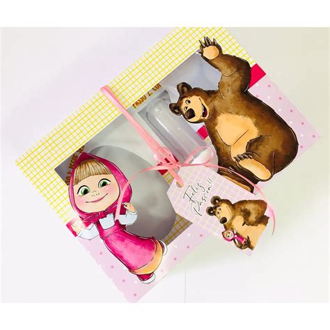 Mini Confeiteiro Masha E O Urso Lembrancinha P Scoa Shopee