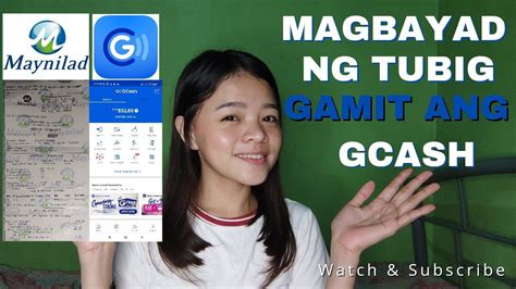 Paano Magbayad Ng Tubig Gamit Ang Gcash Youtube