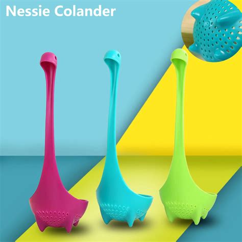 Loch Ness Monster стильный дуршлаг с длинной ручкой вертикальный ...