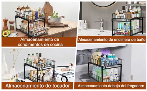 NEWHEY Organizadores De Cajones De Cocina Organizador Debajo Del