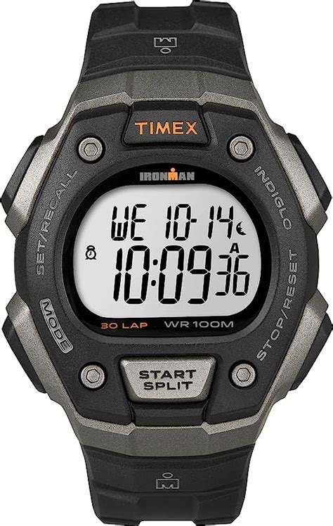 Timex Ironman Classic Mm Reloj Para Hombre Negro Gris Digital