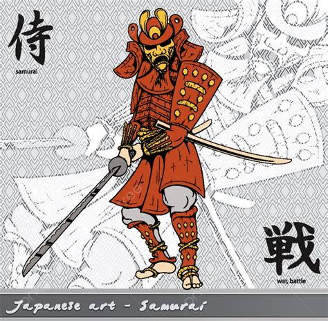 Traditional Japanese Samurai Art Wallpaper