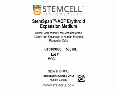 Stemspan Acf Erythroid Expansion Medium