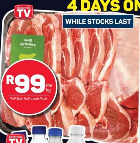 PnP Bulk Half Lamb Pack Per Kg Offer At Pick N Pay Hypermarket