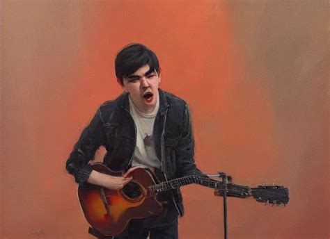 Declan Mckenna Singing Concept Art Oil Painting By Stable Diffusion