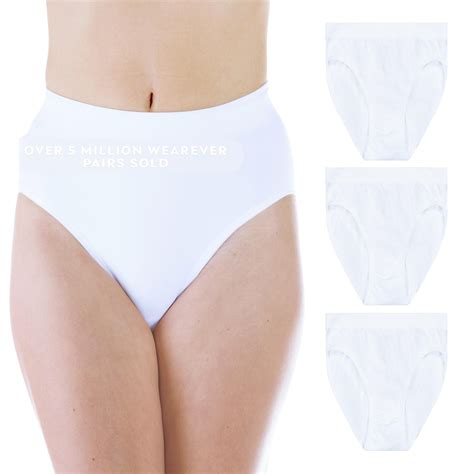 Wearever Womens Incontinence Underwear Smooth And Silky Bladder Control Briefs Washable