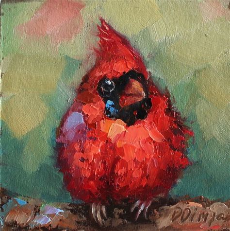 Original Birds Oil Paintings By Daiga Dimza Bright Colorful Abstract