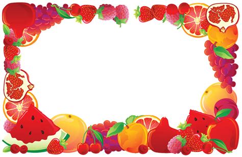 2 fruit border vector Free Vector / 4Vector