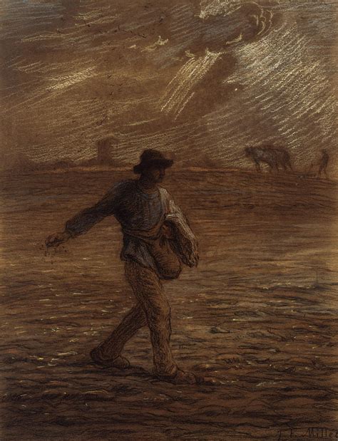 The Sower Painting by Jean-Francois Millet - Fine Art America