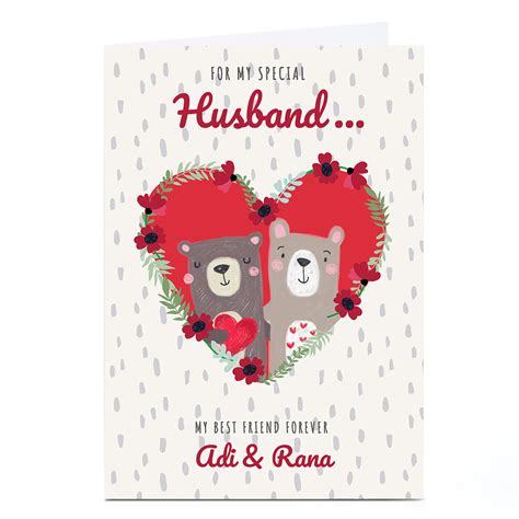 Buy Personalised Bev Hopwood Valentine S Day Card Best Friend Bears For Gbp 2 29 Card Factory Uk