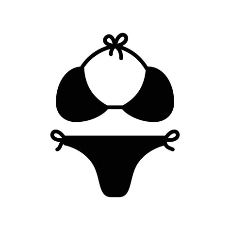 Bikini Icon With Bra And Underpants 15778281 Vector Art At Vecteezy