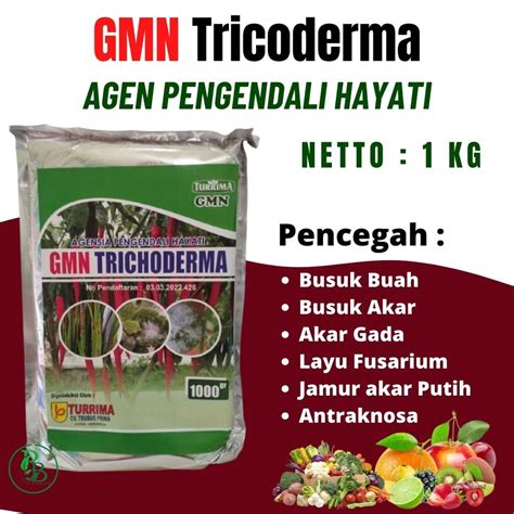 Jual Gmn Tricoderma Fungisida Padat 1 Kg Obat Layu Bakteri Pupuk