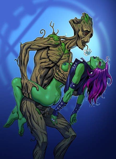 Gamora Гамора Groot Грут Guardians of the Galaxy Стражи