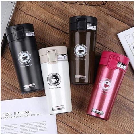 Jual Termos Kopi Coffee Cup Travel Mug Tahan Aur Panas Dingin