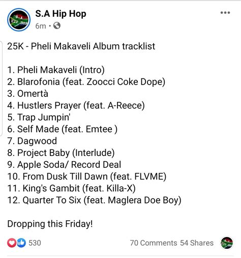 Self Made 3 Tracklist