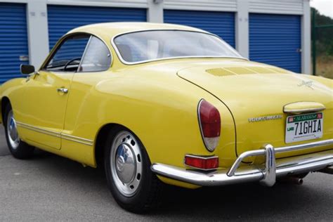 Yellow Volkswagen Karmann Ghia Very Low Original Miles Classic