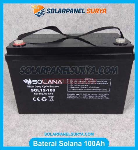 Jual Baterai Vrla Solana V Ah Aki Deep Cycle Solana Gel