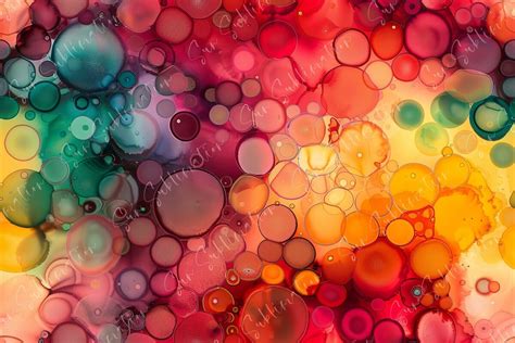 Vibrant Abstract Bubbles Seamless Graphic By Sun Sublimation · Creative