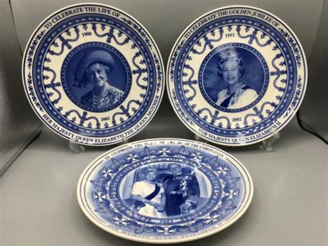 Wedgwood Queen Elizabeth Golden Jubilee Plate Prince Philip Mother