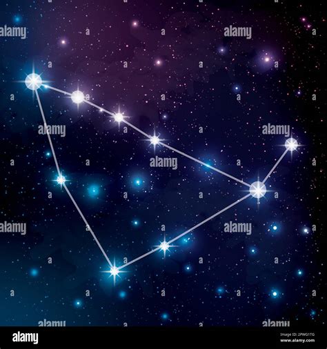 Capricornus Constellation In The Night Sky Stock Vector Image Art Alamy