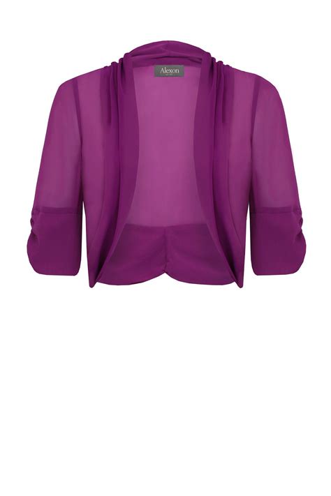 Alexon Chiffon Bolero In Purple Lyst