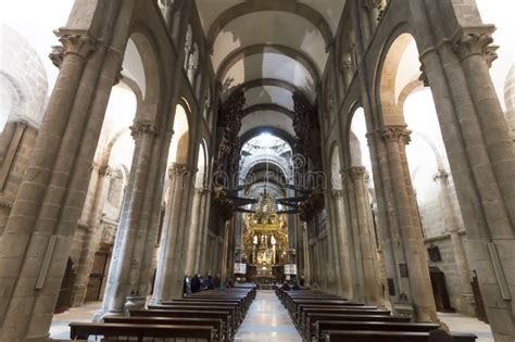 Inside Cathedral Of Santiago De Compostela The Romanesque Facade