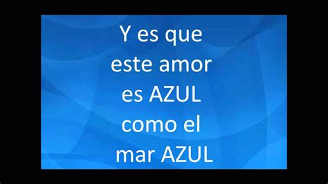 Azul Cristian Castro Letra Youtube