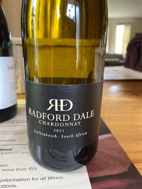 2019 Radford Dale Chardonnay The Crux South Africa Coastal Region