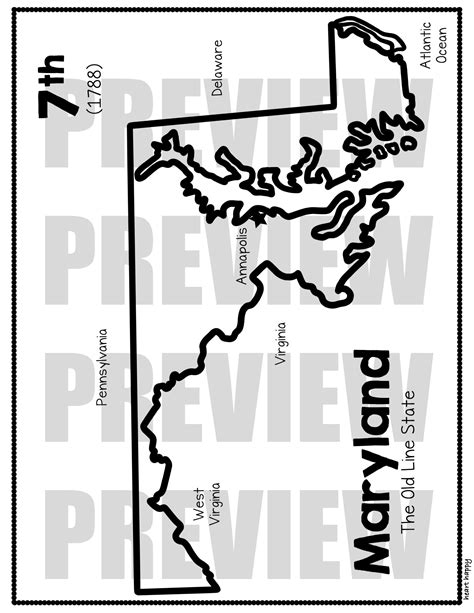 Maryland State Flag Craft | Maryland State Symbols | Made By Teachers