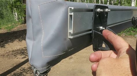 Truck Camping Attaching The Arb 2500 Awning To My Roof Rack Youtube
