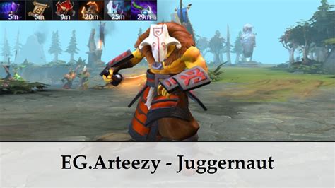 Eg Arteezy Juggernaut Dota Gameplay Youtube