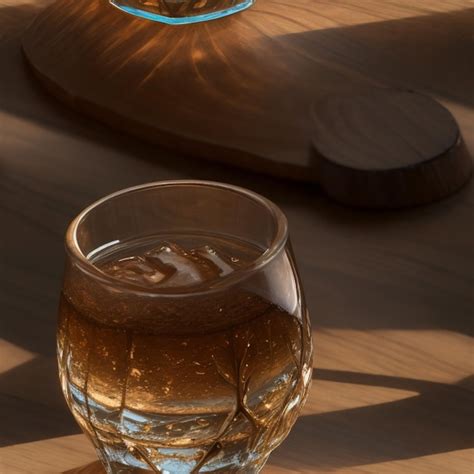 Whisky Refrescante En Un Vaso Una Bebida Destilada Para Disfrutar En